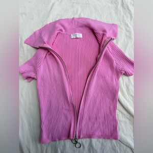 Always Pink Ribbed Knit Top